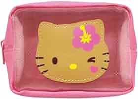 ポケティポーチ  【ピンク】 サンリオ ハローキティ 日焼けシリーズ メッシュポケット付